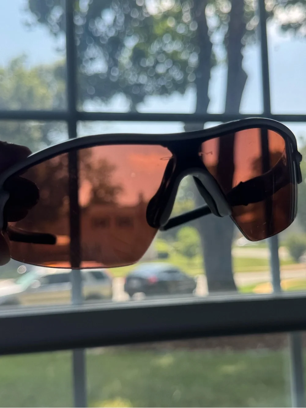 Vintage Oakley RadarLock Sunglasses Sport White Frame Red Prizm Lens Polarized